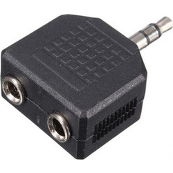 Powertech CAB-J015 Αντάπτορας Ήχου 3.5mm Male to 2x 3.5mm Female