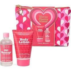 IDC Institute Cherry Kisses Cherry Blossom Cosmetic Bag Set
