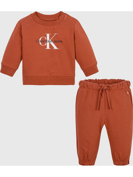 Calvin Klein Βρεφικό Σετ Φόρμας για Αγόρι Χειμωνιάτικο Rusted IN0IN00017-GAN