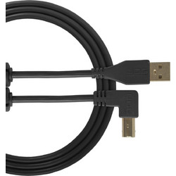 Udg U95006BL Καλώδιο Angle 90° USB-A Male 2.0 to USB-B Male 3m Black