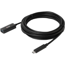 CLUB3D CAC-1536 Καλώδιο USB-A Female 3.2 to USB-C Male 5m Black
