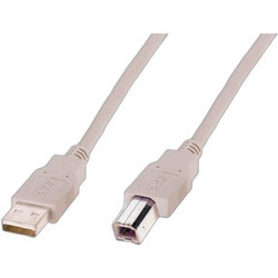 Digitus AK-300102-018 Καλώδιο USB-A Male 2.0 to USB-B Male 1.8m Grey