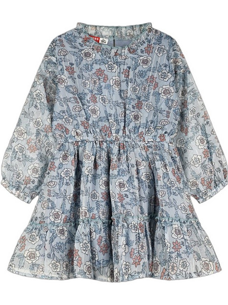 Energiers Παιδικό Φόρεμα Floral Γκρι 15-126300-7