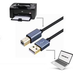 Andowl Q-HD713 Καλώδιο USB-A Male 2.0 to USB-B Male 2m Black
