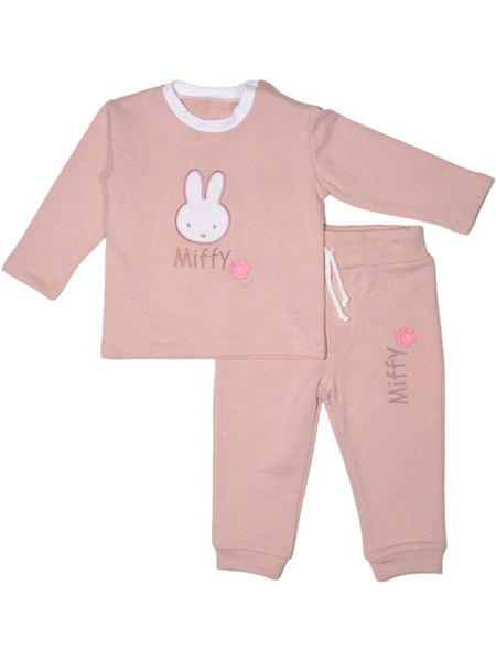 Miffy Des62 Βρεφικό Σετ Φόρμας για Κορίτσι Χειμωνιάτικο Ροζ