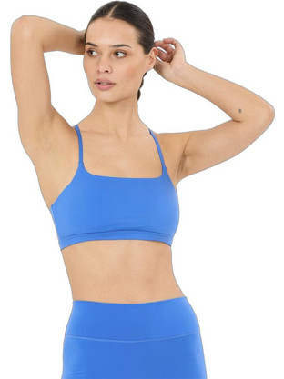 Athlecia Blossom Αθλητικό Μπουστάκι με Μέτρια Στήριξη & Αφαιρούμενη Ενίσχυση Μπλε EA261523-2279