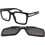 Dsquared2 D20220/C 2M2/WJ Ανδρικός Σκελετός Γυαλιών Οράσεως με Clip-On Κοκάλινος Καφέ