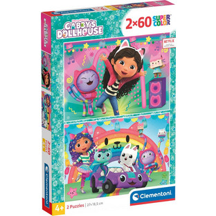 Παιδικό Puzzle Clementoni DreamWorks Gabby's Dollhouse 2x60 Κομμάτια 24819