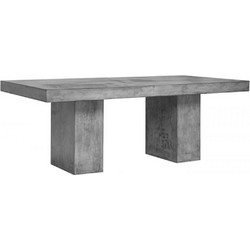 Collezione Concrete Ορθογώνιο Τραπέζι Κήπου Ανθρακί 160x90x75cm 22482002