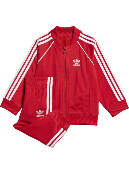 Adidas Βρεφικό Σετ Φόρμας Χειμωνιάτικο Κόκκινο IX7623