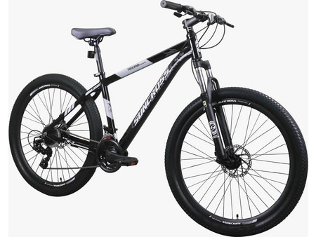 Suncross Toscano Mountain Bike 29" Αλουμινίου με 21 Ταχύτητες και Δισκόφρενα Μαύρο Ασημί