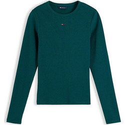 Tommy Jeans Γυναικείο Χειμερινό Top Ριπ Πετρόλ DW0DW17387-MCD
