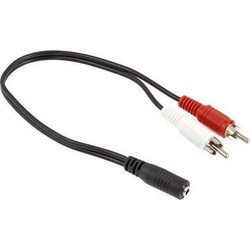 Hertz 1127-UNIW Αντάπτορας Ήχου 2x RCA Male to 3.5mm Female