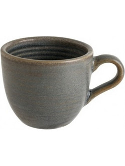 Bonna Hornfels Ripple Σετ Φλιτζάνια Espresso & Ελληνικού Καφέ Πορσελάνης Γκρι 100ml 6τμχ HORRPL01KF