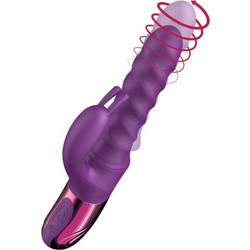She.E.O Swirl Δονητής Rabbit 35cm Μωβ D-246243