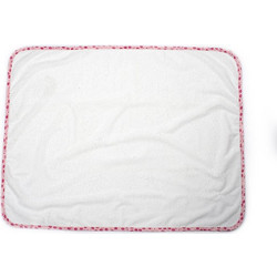 Dimcol Floral 61 Αδιάβροχο Σελτεδάκι Αλλαξιέρας Μωρού 100% Βαμβακερό Πετσετέ Λευκό Ροζ 67x90cm