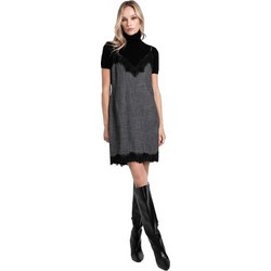 Toi & Moi Mini Βραδινό Φόρεμα με Δαντέλα Ανθρακί 50-6982-226