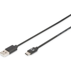 Digitus AK-300154-018-S USB-A to USB-C 1.8m Black