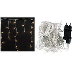 Arrango 100 Χριστουγεννιάτικα Λαμπάκια LED σε Κουρτίνα Εξωτερικού Χώρου Θερμά Λευκά 3m AN57349