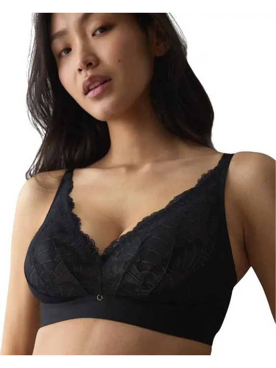Triumph Love in Lace Σουτιέν Τριγωνάκι με Ελαφριά Ενίσχυση χωρίς Μπανέλα Μαύρο 102229066-0004