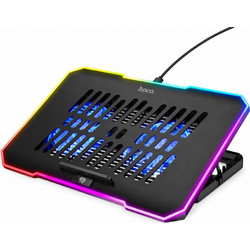 Hoco DH19 Cooling Pad Laptop έως 17" με 2 Ανεμιστήρες & Φωτισμό
