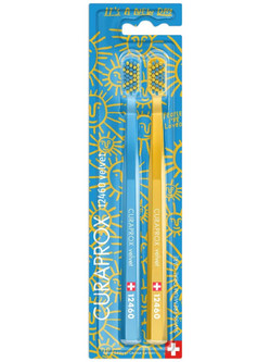 Curaprox CS 12460 Duo Velvet Edition 2026 Soft Οδοντόβουρτσες 2τμχ Κίτρινη Γαλάζια