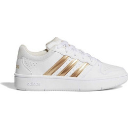 Adidas Hoops Παιδικά Sneakers Λευκά Χρυσά LA3762
