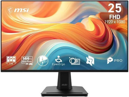 MSI Pro MP251 E14L IPS Monitor 24.5" 1920x1080 FHD 144Hz 4ms