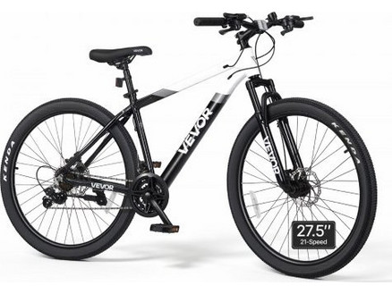 Vevor Mountain Bike 27.5" με 21 Ταχύτητες και Δισκόφρενα Λευκό Μαύρο