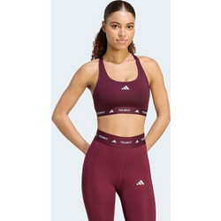 Adidas Techfit Αθλητικό Μπουστάκι με Μέτρια Στήριξη & Αφαιρούμενη Ενίσχυση Μπορντό KS3369