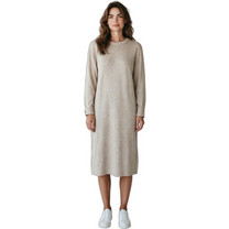 Desiree Midi Καθημερινό Φόρεμα Πλεκτό Μπεζ 90.45627