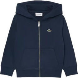 Lacoste Παιδική Ζακέτα Fleece με Κουκούλα και Φερμουάρ Navy Μπλε SJ2704-166