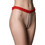 Milena By Paris Γυναικείο Sexy String Αυτοκινήτου με Δαντέλα & Πέρλες Κόκκινο 60109