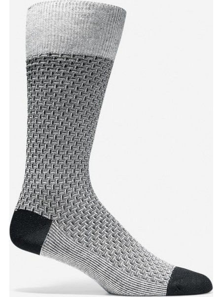 Cole Haan Ανδρικές Κάλτσες Ψηλές με Σχέδια Γκρι CHM201DR01006