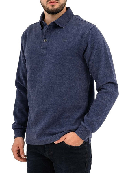 Lexton Tommy Ανδρική Μπλούζα Polo Μακρυμάνικη Μπλε 13.38