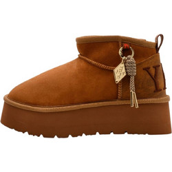 Replay Γυναικεία Μποτάκια Suede Καφέ GWF5A-003-C0207T-C06G