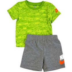 Nike Βρεφικό Σετ για Αγόρι Καλοκαιρινό Lime Γκρι 66J217-EBJ