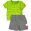 Nike Βρεφικό Σετ για Αγόρι Καλοκαιρινό Lime Γκρι 66J217-EBJ
