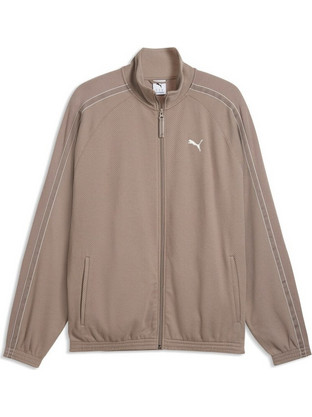 Puma Ανδρική Ζακέτα Φούτερ με Φερμουάρ Καφέ 694298-01