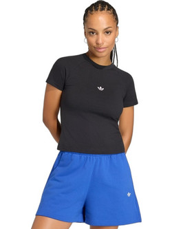Adidas Essentials Γυναικείο Αθλητικό Crop Top Μαύρο KQ6700