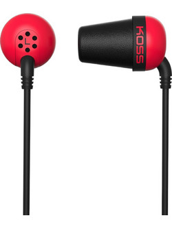 Koss Plug Ακουστικά Ψείρες In-Ear Κόκκινα