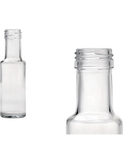 Μπουκάλι για ελαιόλαδο 125 ml Dorica διάφανο (PP 31,5)