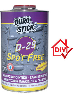 DuroStick Αδιαβροχοποιητικό Πλακιδίων και Γρανιτών D-29 Spot-Free 1L