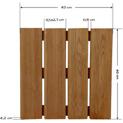 Πάτωμα πλακάκι ντεκ εξωτερικού χώρου - 40x40cm-Tesias Group