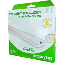 Ecosavers Αυτοκόλλητο ΑεροΣτόπ Μήκος 6μ. Φάρδος 0,9εκ. Για χαραμάδες 2-5 χιλ. Προφίλ P