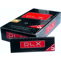 Κουτί με 24 χαρτάκια στριφτού DLX Deluxe Ultra fine λεπτό φύλλο 1 1/4 μεσαία με μαγνήτη με τιμή χονδρικής 0,50 το ένα