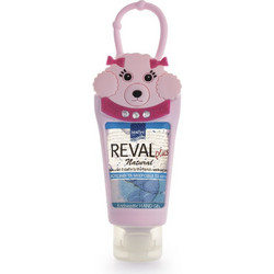 InterMed Reval Plus Αντισηπτικό Gel Χεριών Natural με Θήκη Ροζ Σκυλάκι 30ml