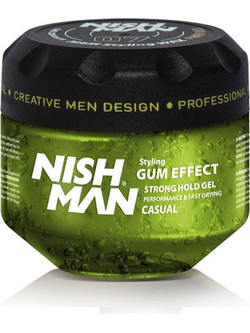 Nish Man Casual G1 Styling Gel Μαλλιών Ανδρικό Δυνατό Κράτημα 300ml