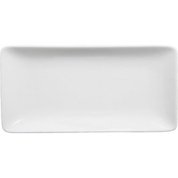 Σετ 6 πιατέλες ορθογώνιες πορσελάνης 21x10cm c51376