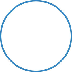 Amila Χούλα-Χουπ 76Cm - Φ18Mm - 185Gr, Μπλε (48160) Μπλε
